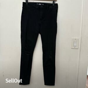 Hollister Women's Black Jeggings Size 9 Stretch Denim Casual Pants
